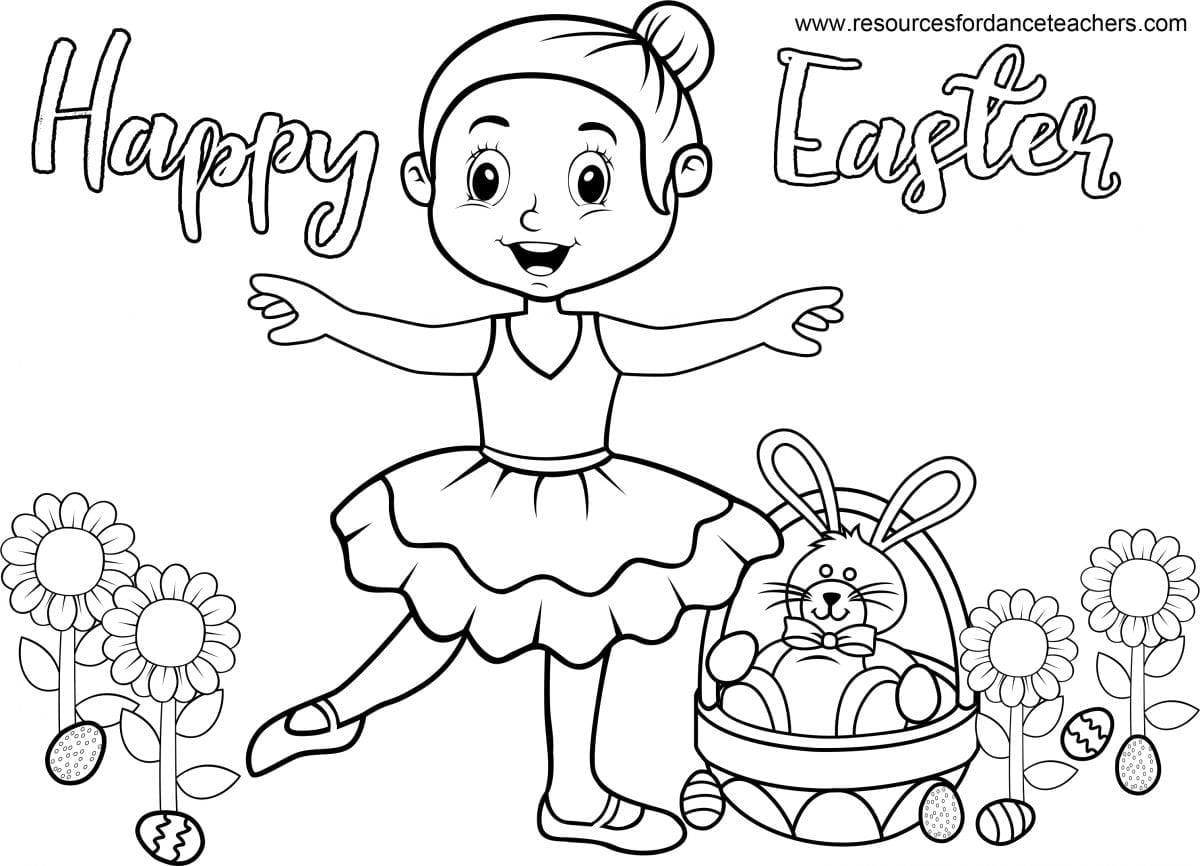 Top 5 Preschool Dance Easter songs and Coloring Sheet | Resources for