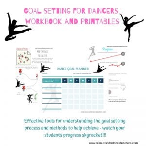 Goal setting for dancers workbook and printables - Resources for Dance
