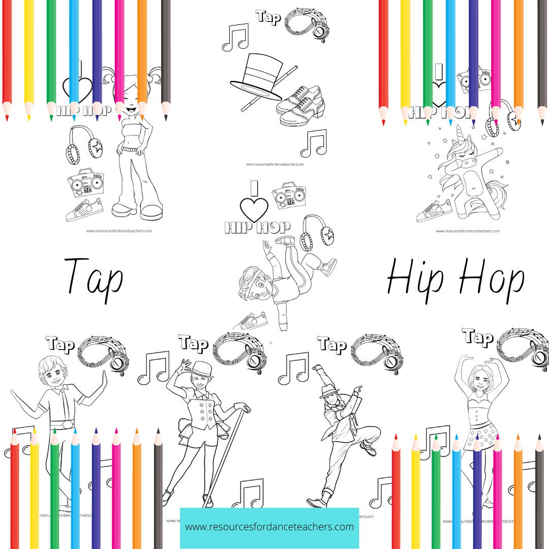 hip hop dance coloring pages