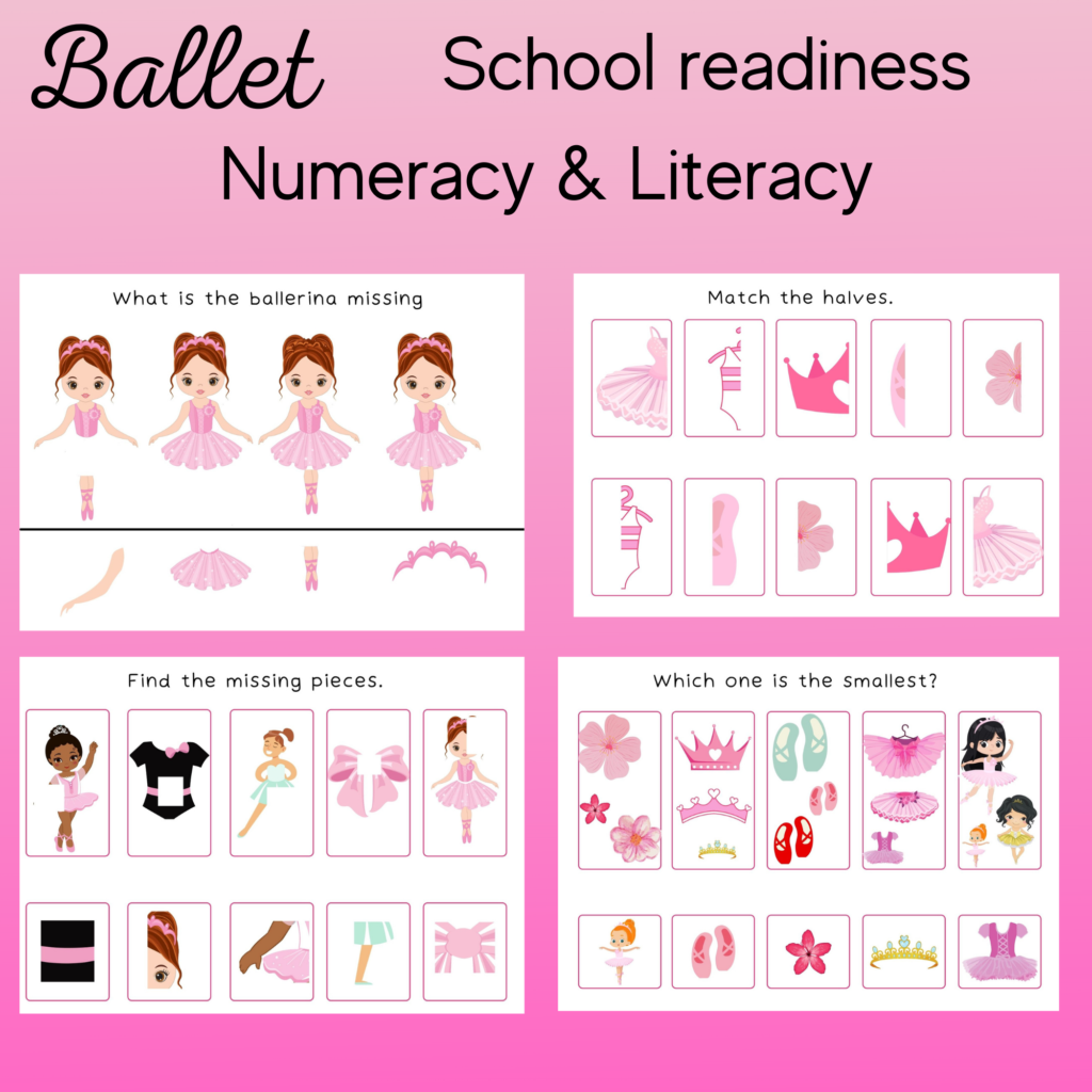 Brainy Ballerinas Preschool Ballet Activity Sheets - Resources for ...