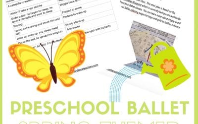 Preschool ballet class plan – spring theme