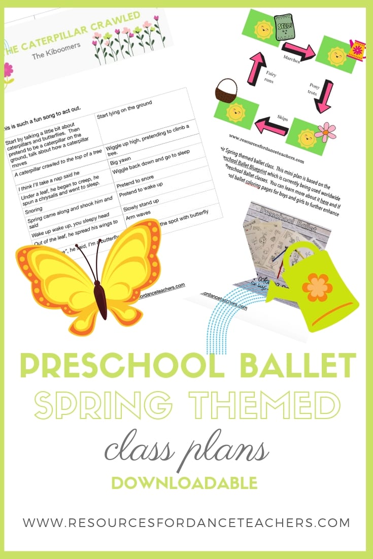 preschool ballet class plan