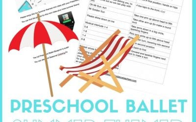 Preschool Ballet summer themed class