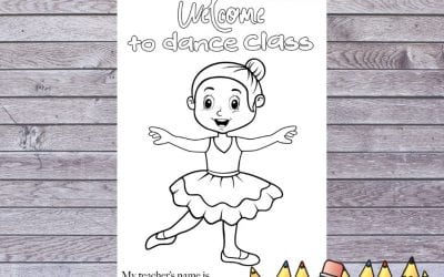 Back to Dance coloring page