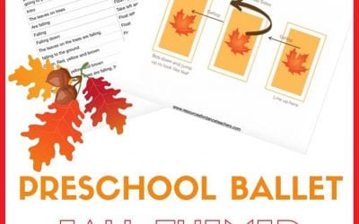Fall themed Preschool ballet class plan