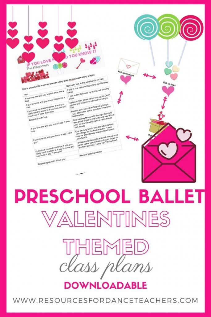 Valentines Preschool dance activities and class plan