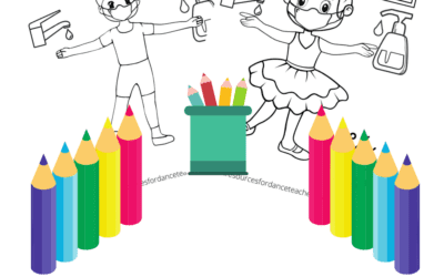 Free Covid Safe Dance coloring pages.